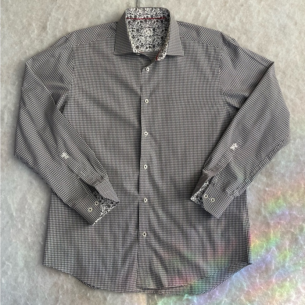 BUGATCHI UOMO men shirt  16 1/2 (34/35) (SKU526)